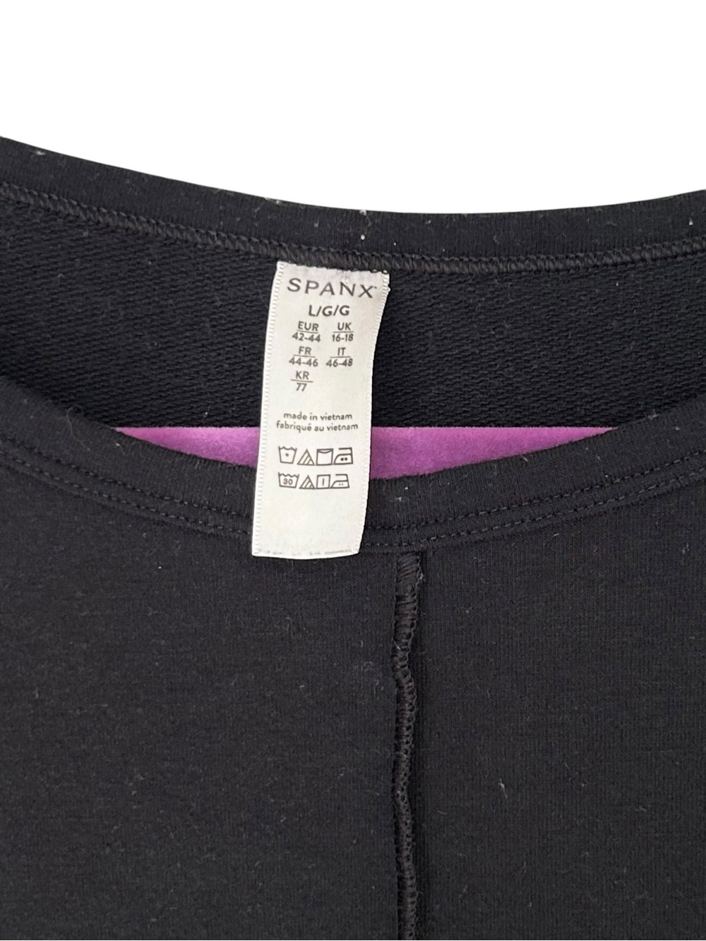 SPANX Perfect Length Top, Dolman 3/4 Sleeve Black sz L - Picture 4 of 6